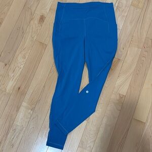 lululemon athletica turquoise/blue leggings